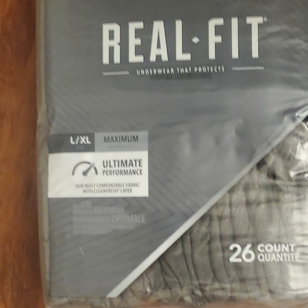 Depend Real Fit Men's Underwear - Gray - Picture 3 of 5